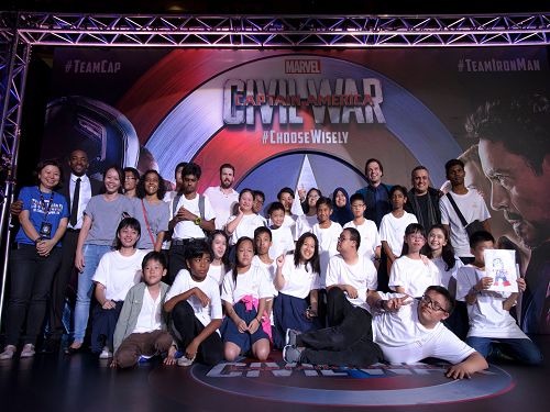 Sands for Singapore Beneficiaries meet Marvel Stars