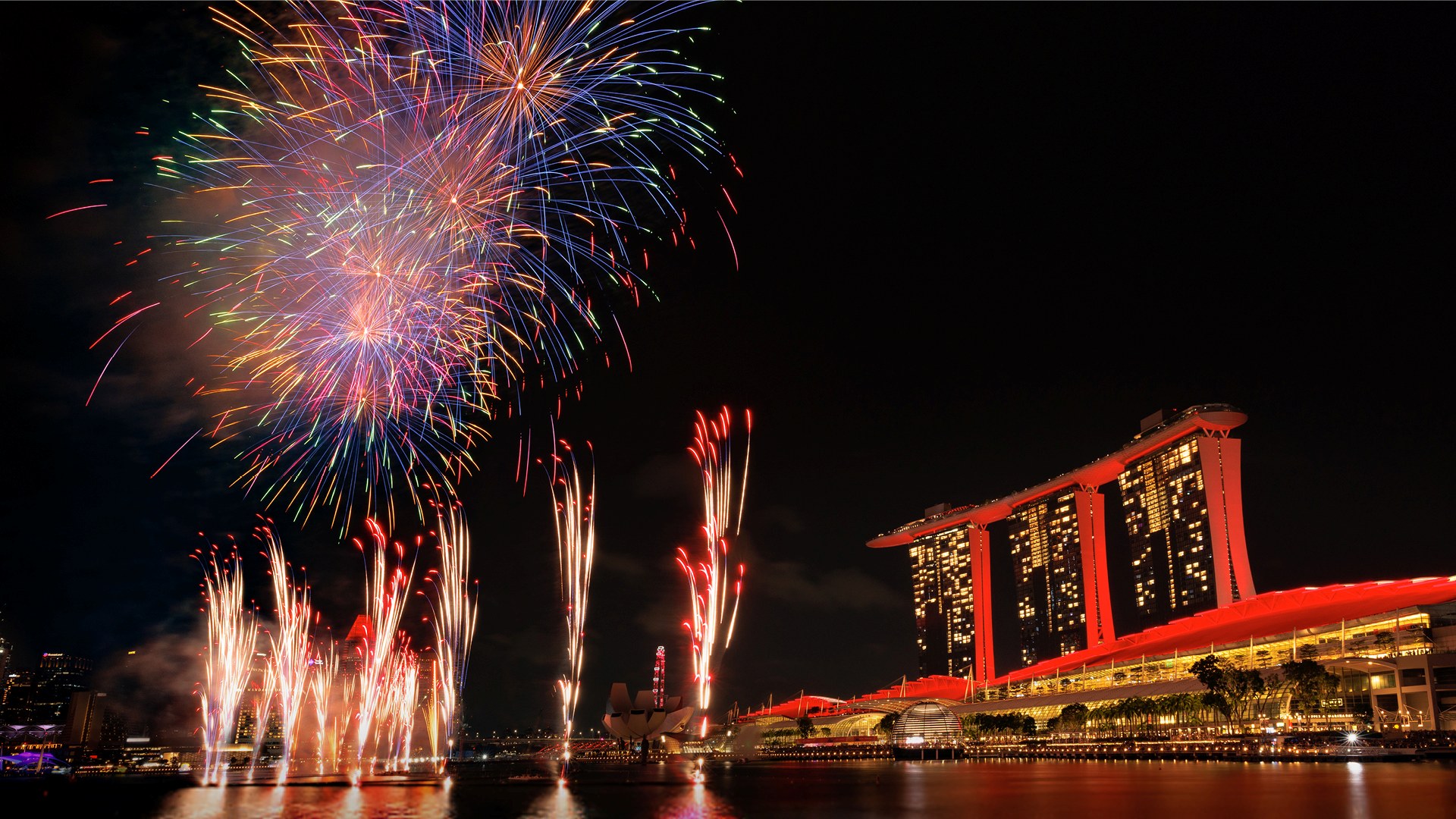 濱海灣金沙空中花園倒數計時