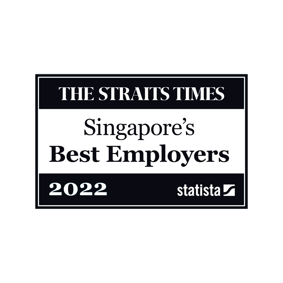 Singapore’s Best Employers 2022（最佳雇主排名第 23 名；前 25 名唯一上榜旅遊及酒店業雇主）