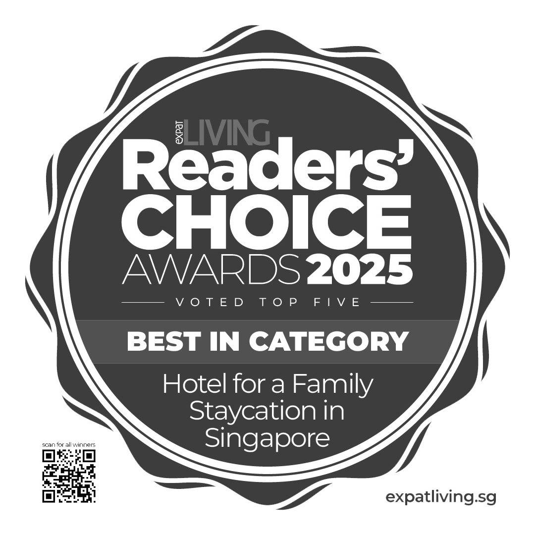 2020, 2023 – 2025 Expat Living Readers’ Choice Awards: Best Hotel for a Family Staycation in Singapore