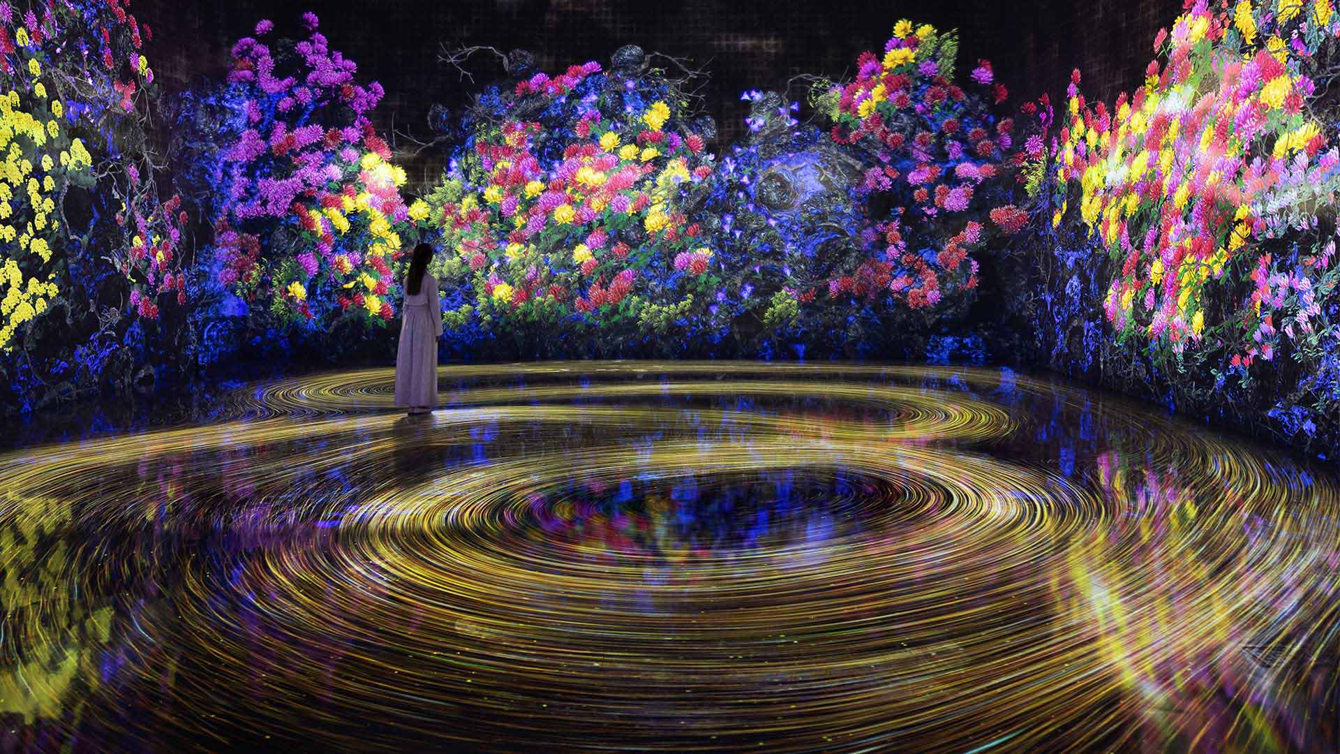 Flow Reaches Far 是濱海灣金沙景點藝術科學博物館中 teamlab Future World 的沉浸式展出