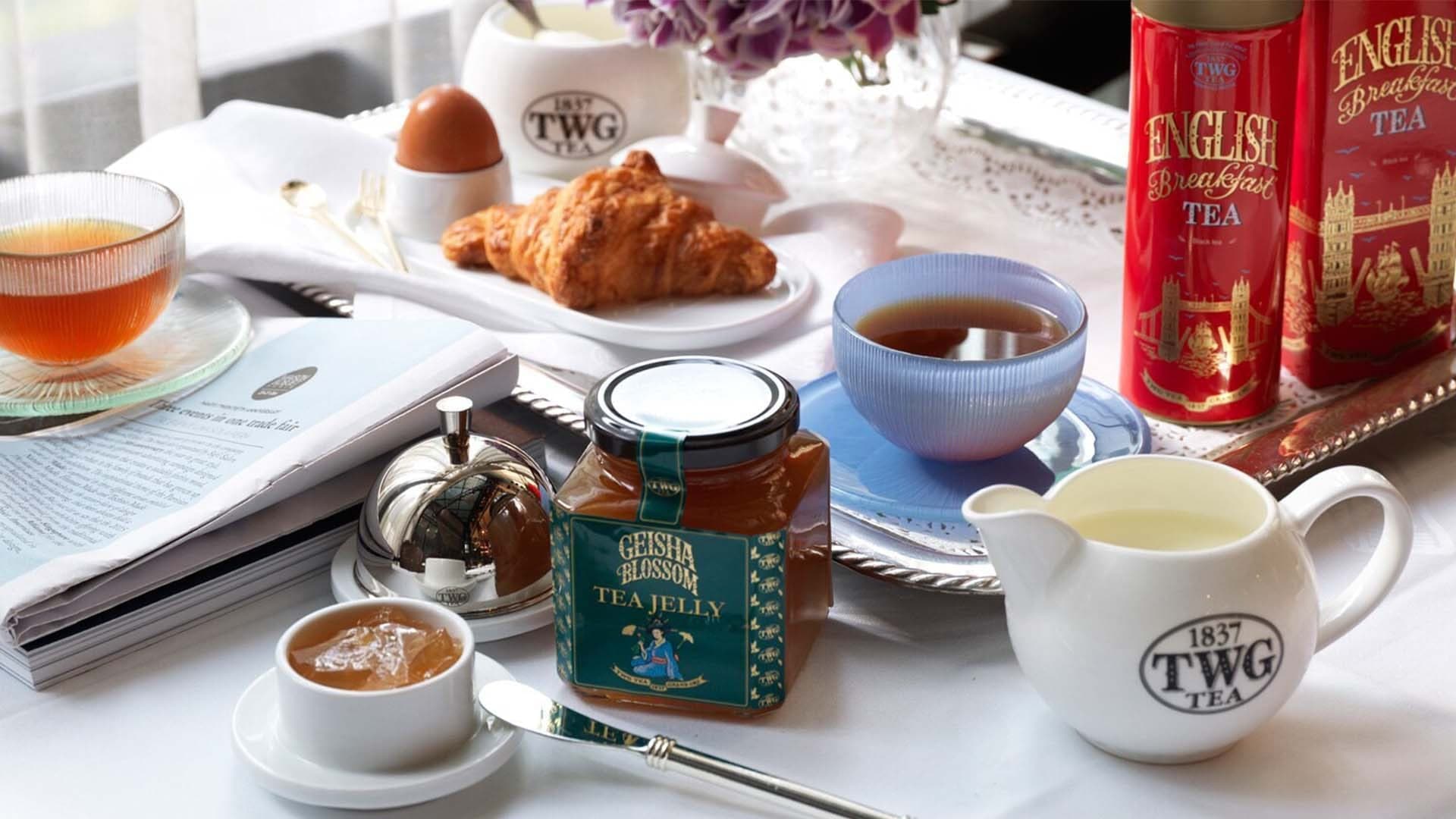 來自新加坡品茗沙龍與精品店 TWG tea 的茗茶與糕點
