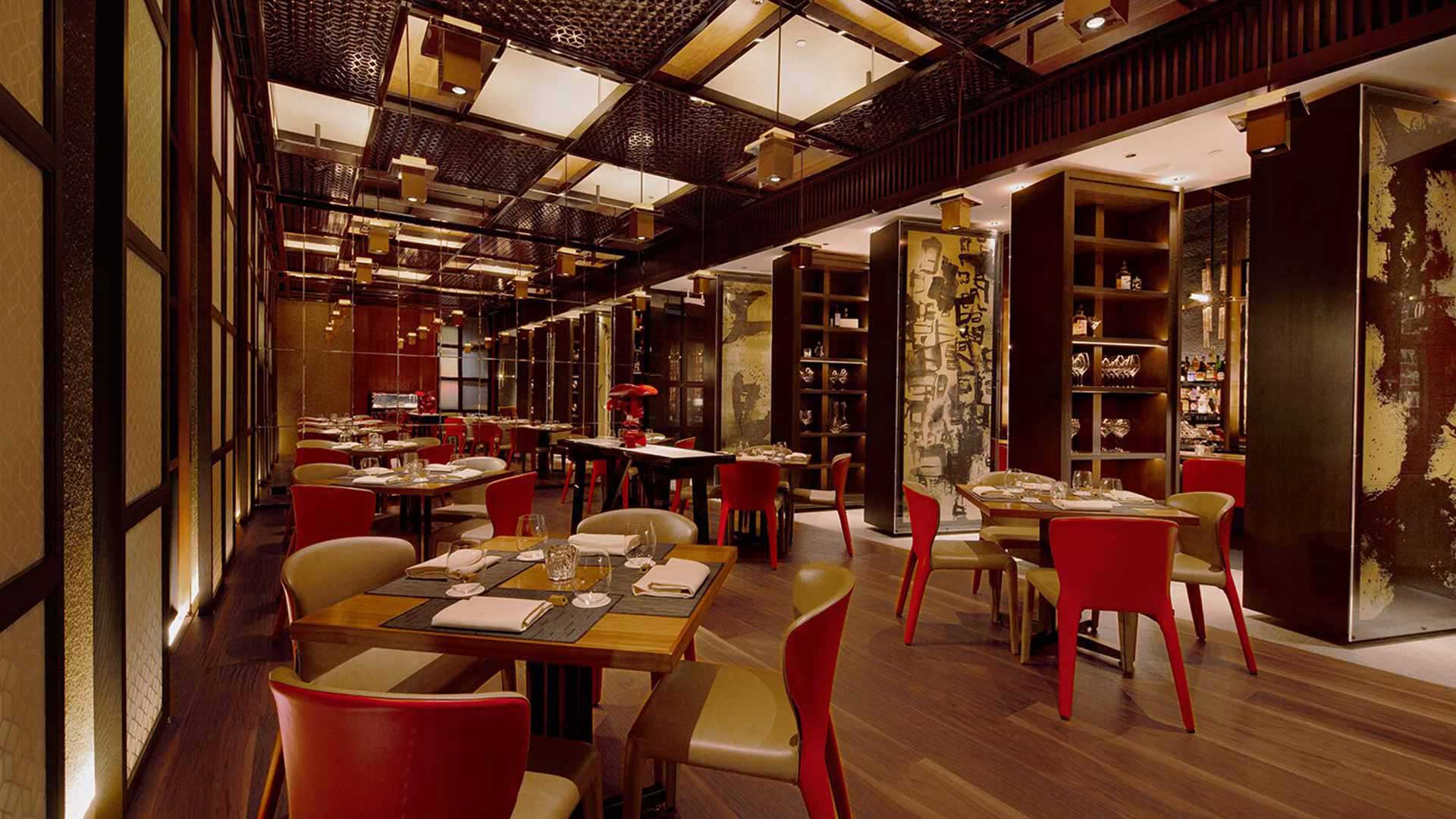 新加坡米其林星級餐廳 Waku Ghin 主用餐區，餐廳可預訂私人活動和會議
