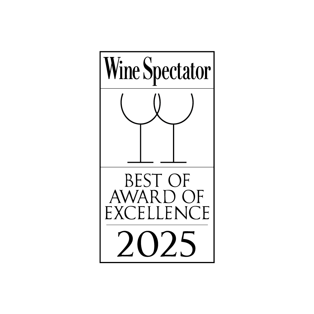 2022 至 2025 年 Wine Spectator Award: 最佳卓越獎
