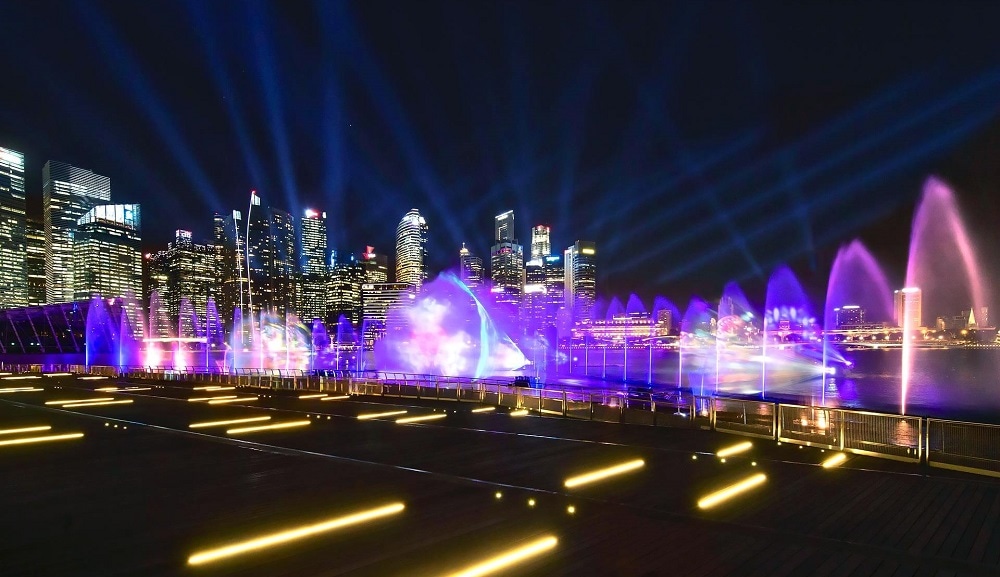 新加坡必看金沙燈光秀