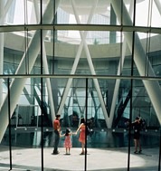 ArtScience Museum Lobby with natural light