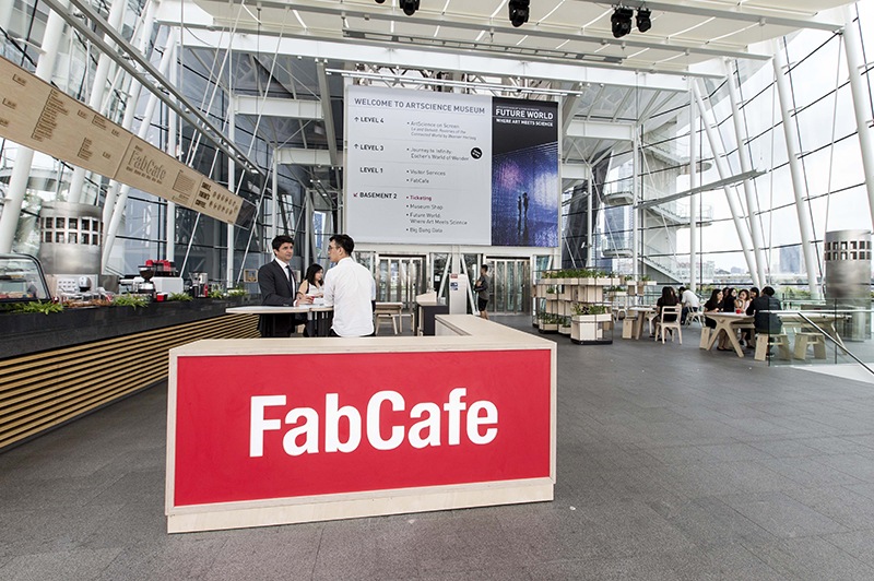 新加坡FabCafe 咖啡室——位於藝術科學博物館的大堂