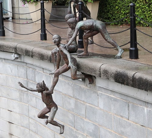 First Generation - The People of the River statue series in Singapore