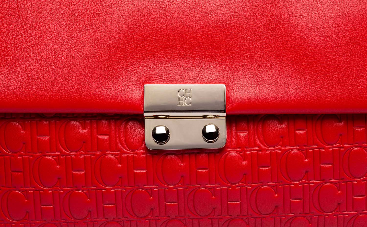 CH Carolina Herrera：紅色 BARET 手袋