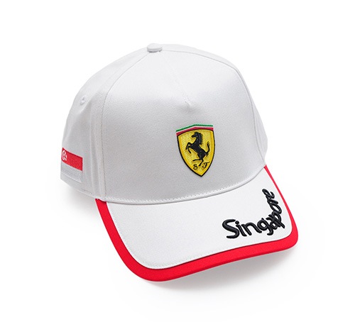  法拉利專賣店 (Ferrari Store) 新加坡城市系列白色鴨舌帽