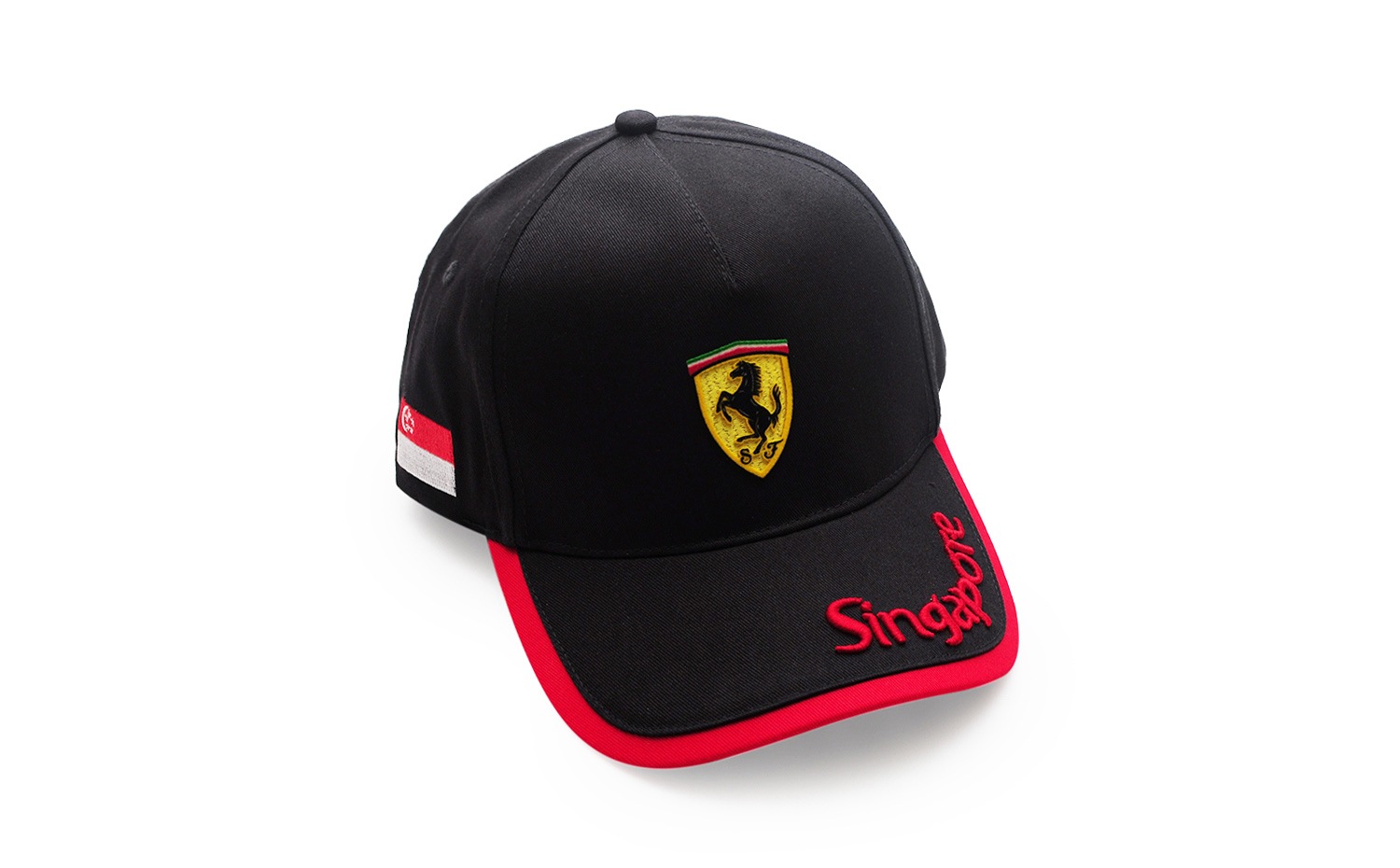 法拉利專賣店 (Ferrari Store) 新加坡城市系列黑色鴨舌帽