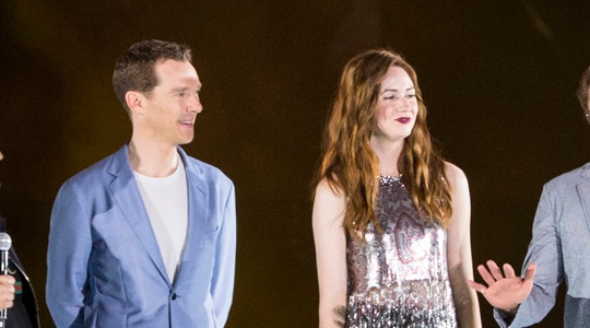 Benedict Cumberbatch & Karen Gillan at Marina Bay Sands