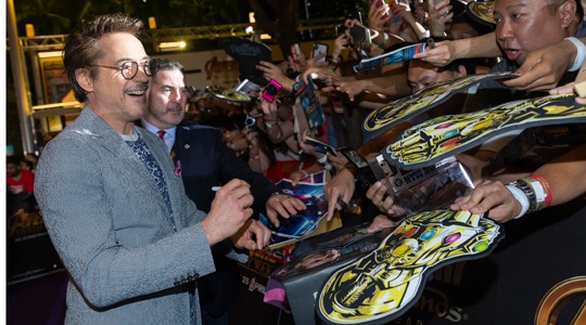 Robert Downey Jr. at Marina Bay Sands