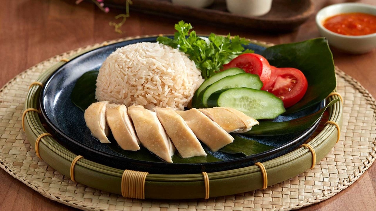 Chicken rice at National Day buffet spread at RISE Restaurant