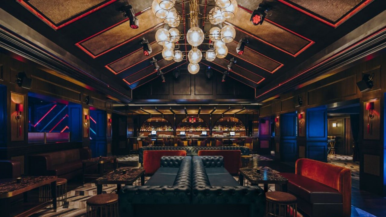 Lounge area at the top nightclub in Singapore