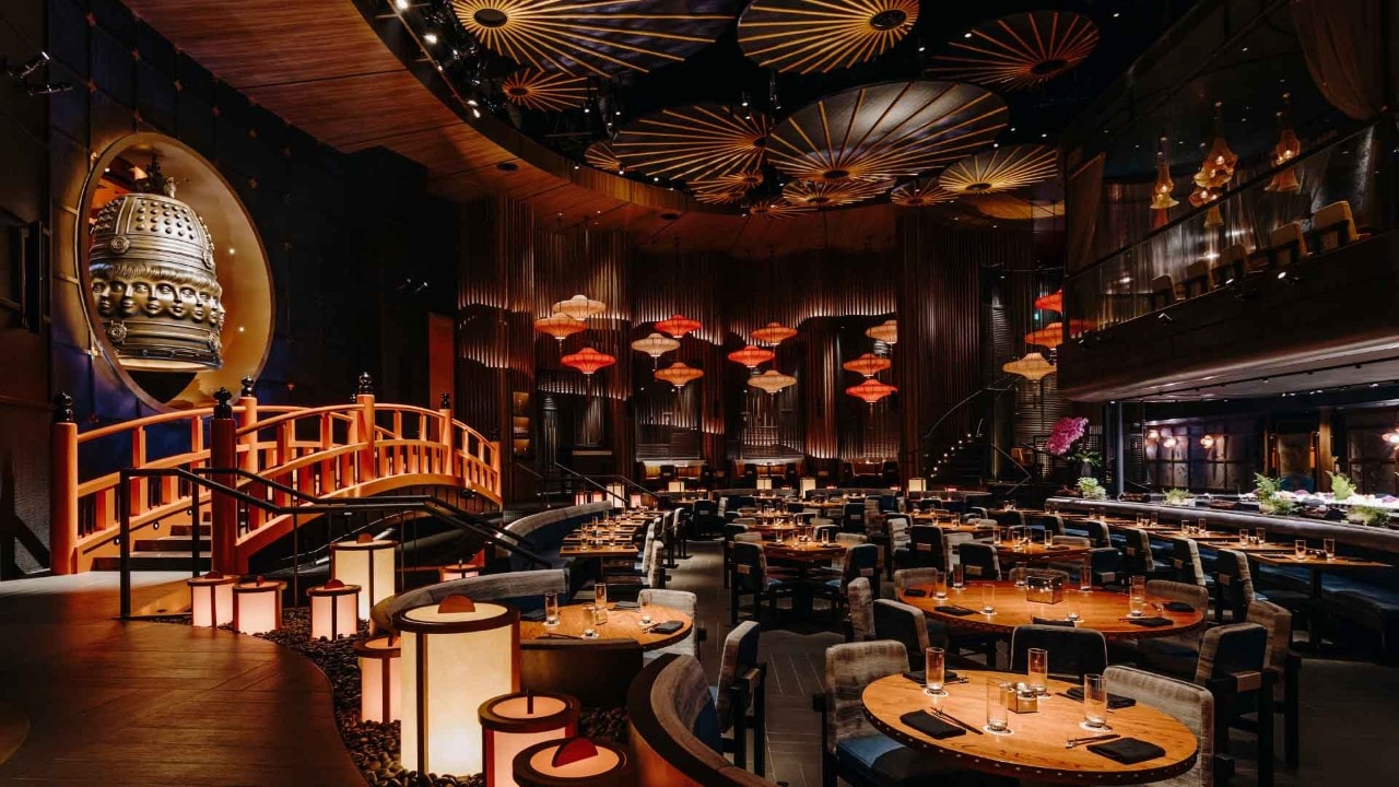 Japan inspired interior at KOMA, one of the top Japanese fine dining restaurants in Singapore