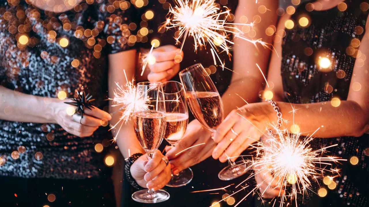 Couple celebrating Anniversary with Wine