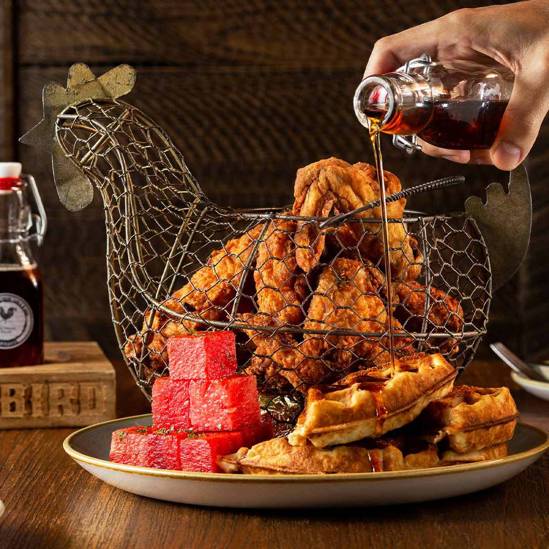 Mother and daughter celebrating Mother's Day with a meal at Yardbird, Singapore