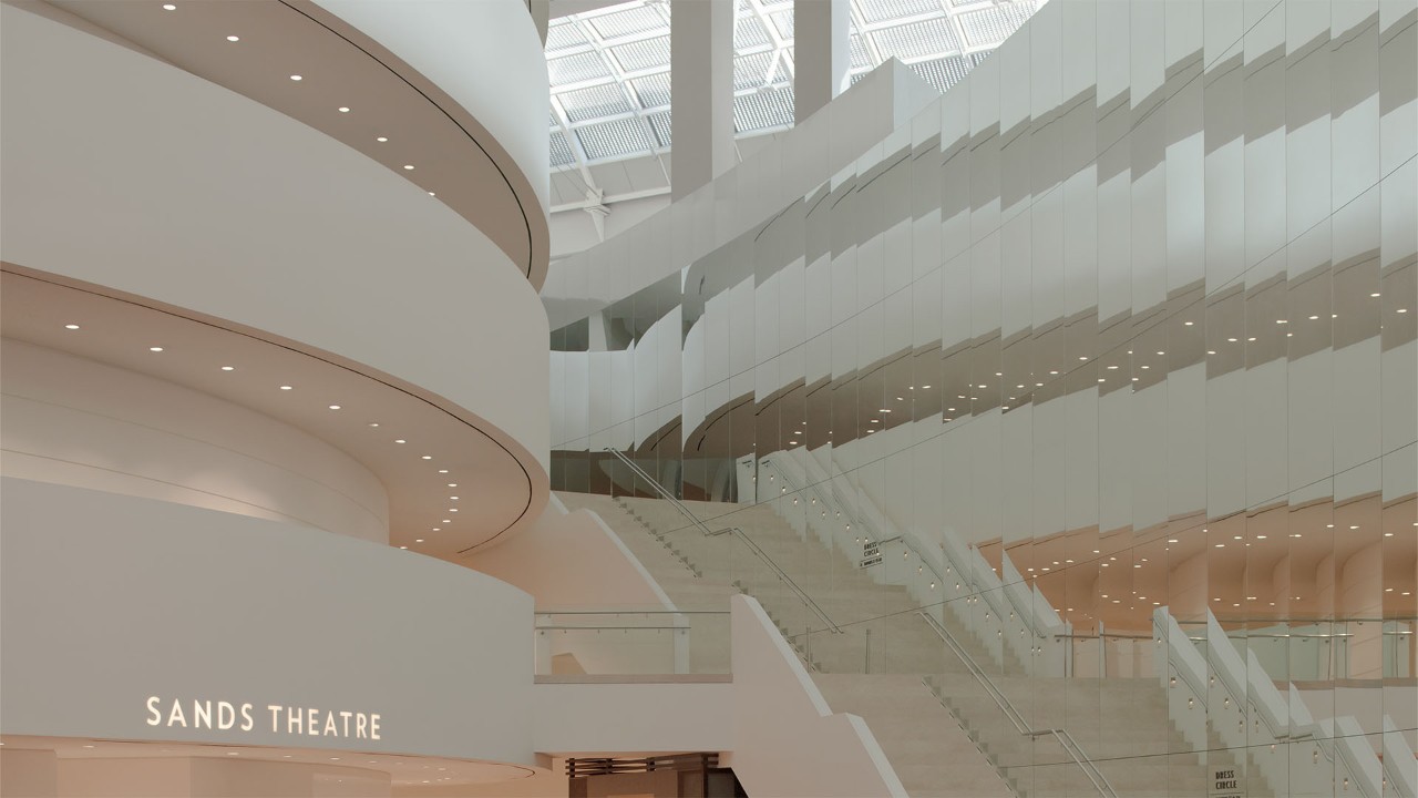 Interior of the Sands Theatre, with exciting musicals happening on 2024 Father's Day in Singapore