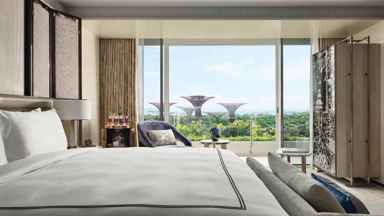 Gardens view from the Sands Premier Room at Marina Bay Sands