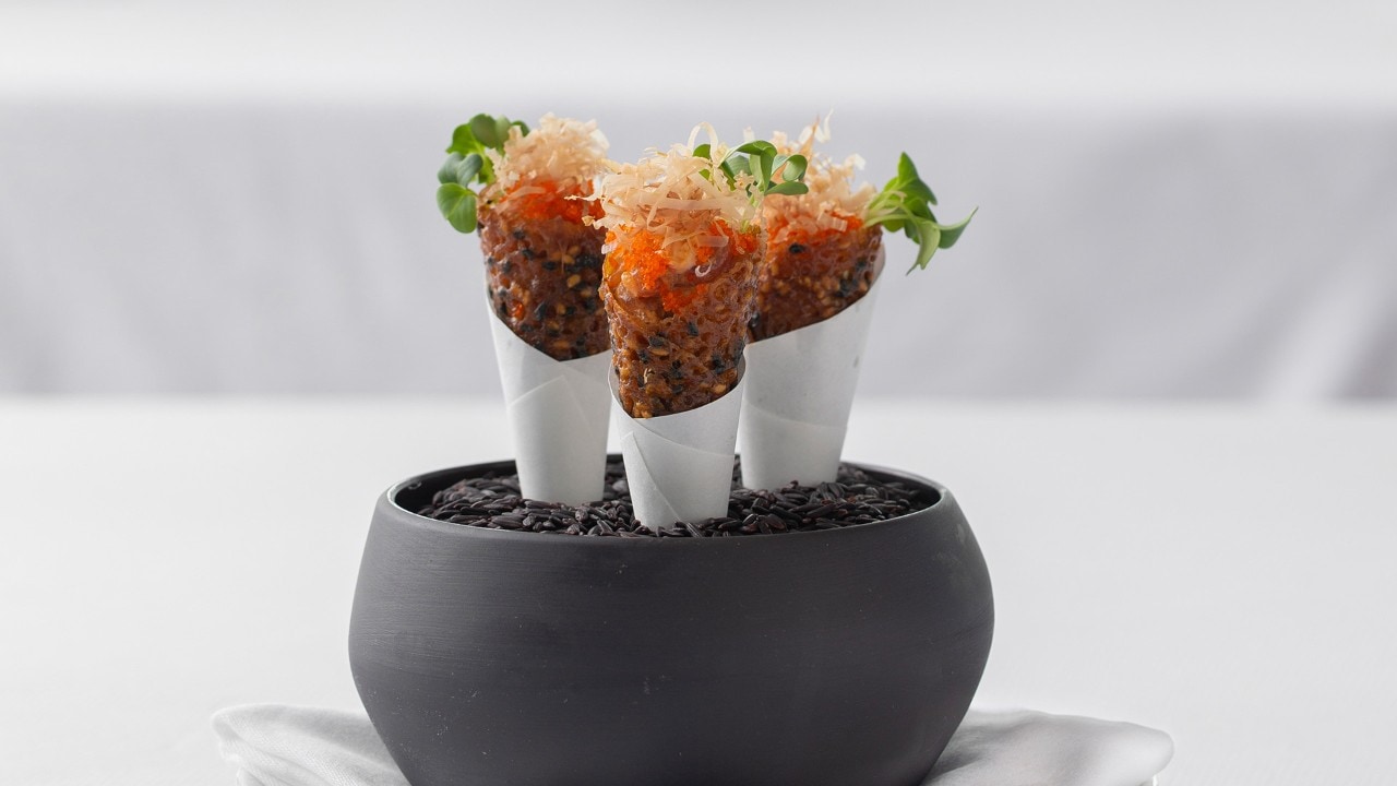 Big Eye Tuna Cones at Spago